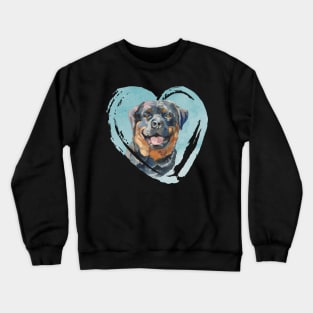 Rottweiler Portrait Crewneck Sweatshirt